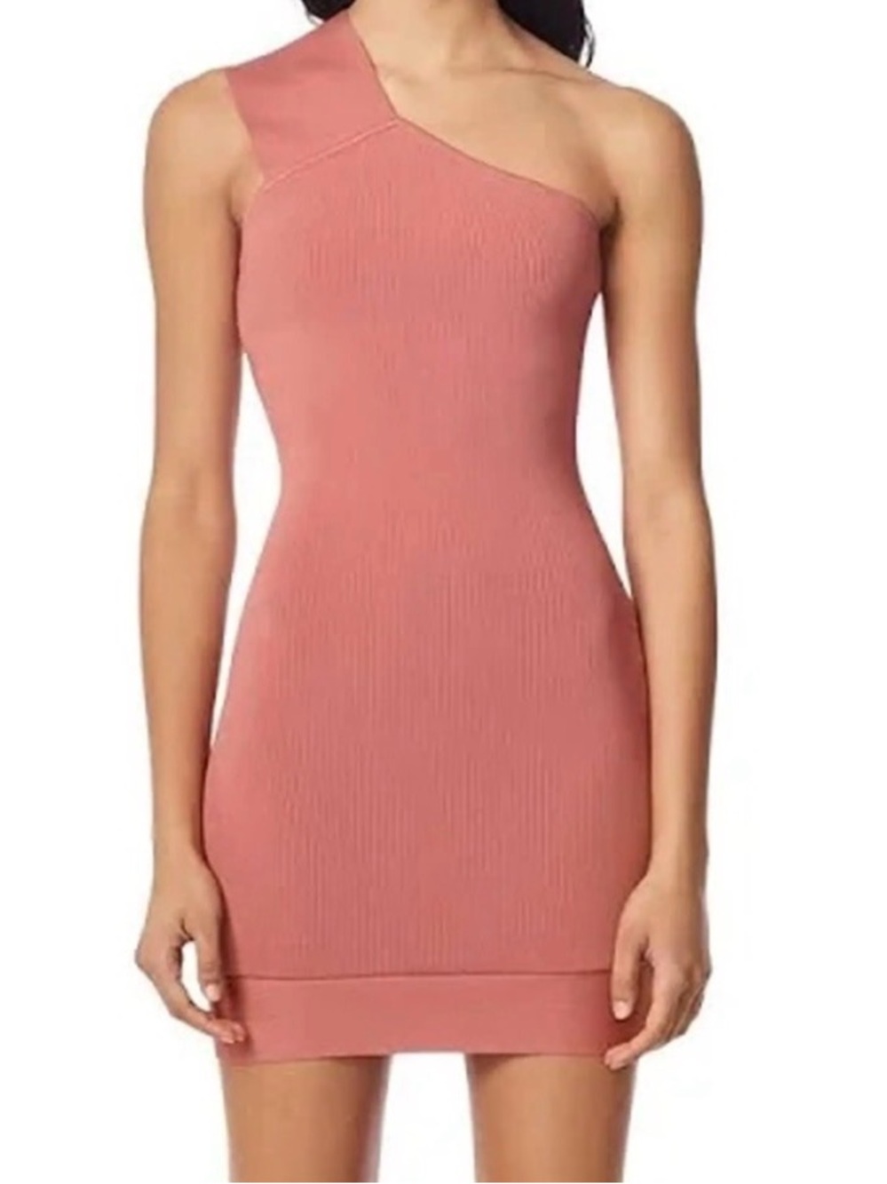 Herve Leger Asymmetric Ribbed Bandage  Dress size L